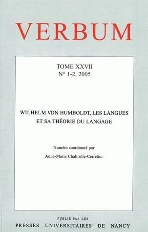 Verbum, Tome XXVII, n° 1-2
