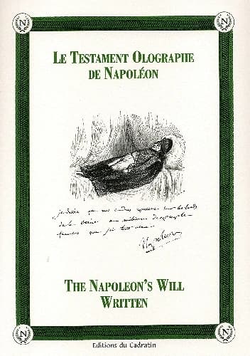 Le testament olographe de Napoléon