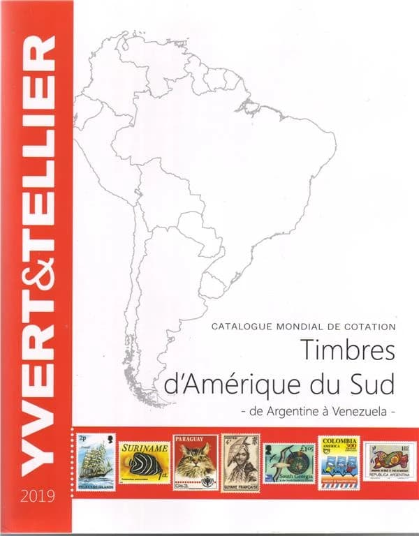 Catalogue de timbres-poste : Amérique du Sud : 2019