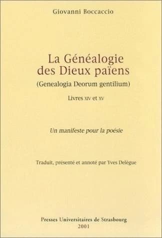 La généalogie des dieux païens, livres XIV et XV : un manifeste pour la poésie