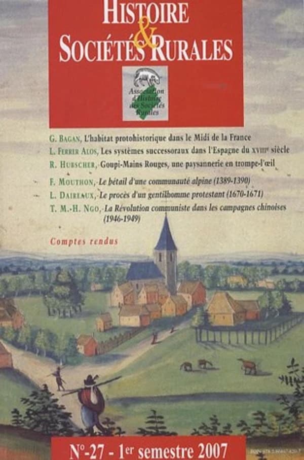 REVUE HISTOIRE ET SOCIETES RURALES n.27