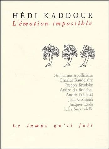 L'émotion impossible : lectures de poésie