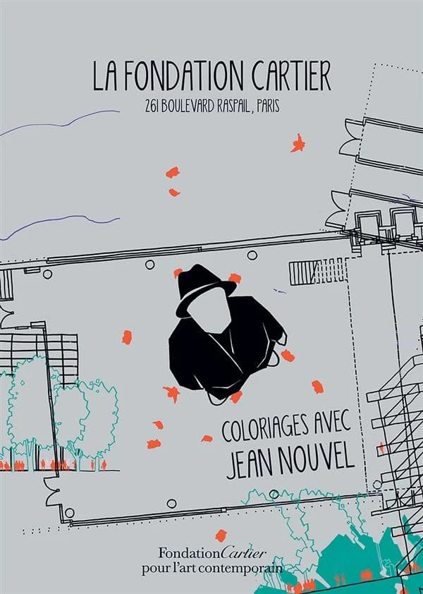 Coloriages avec Jean Nouvel : [Version 1, Version 2] : [Album à colorier]