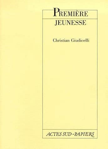 Première jeunesse : [Théâtre La Bruyère, 25 septembre 1987]