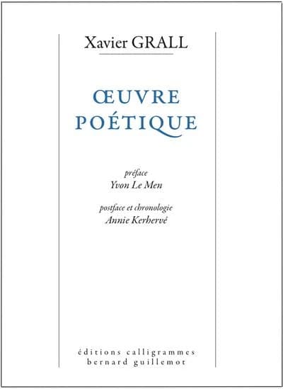 Oeuvre poétique