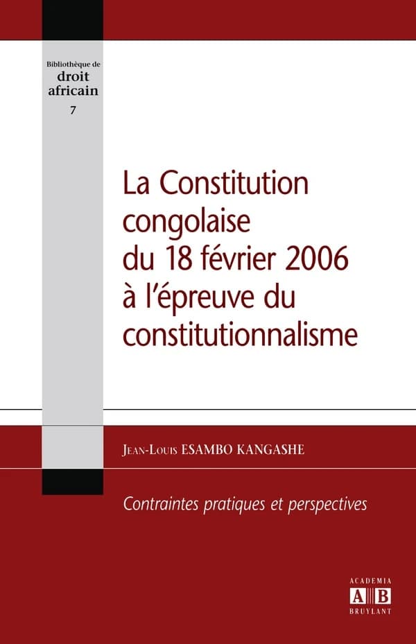 La Constitution congolaise du 18 février 2006 à l'épreuve du constitutionnalisme : contraintes pratiques et perspectives