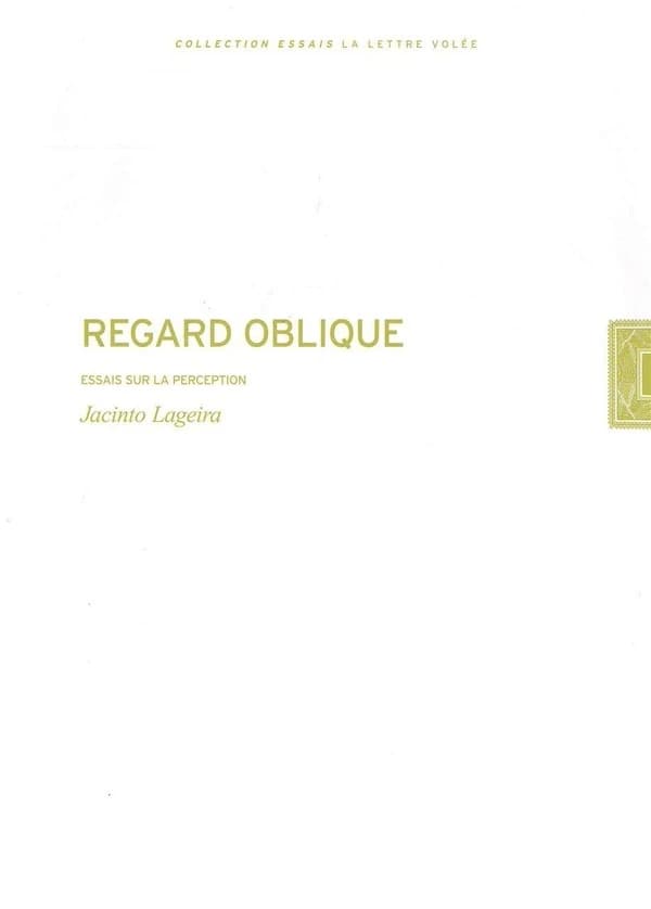 Regard oblique : essais sur la perception