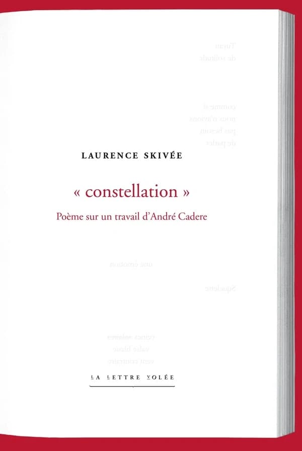 Constellation : poème sur un travail d'André Cadere