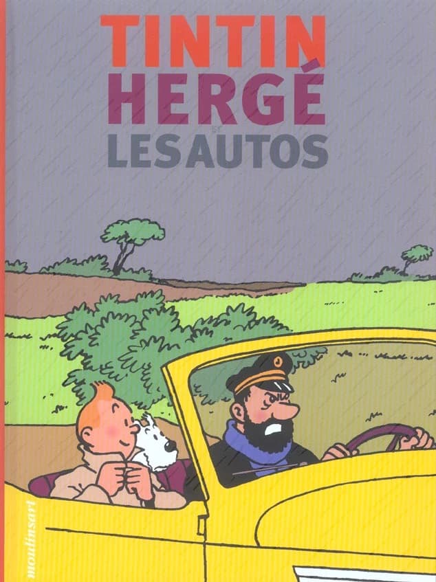 Tintin Hergé Les autos