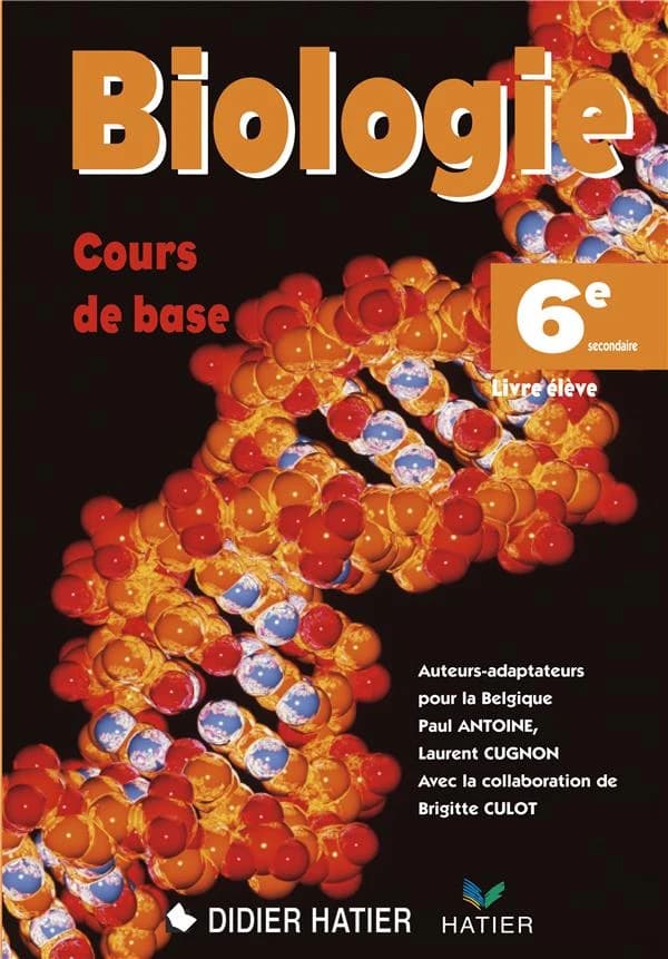 Biologie ; 6e secondaire ; guide du professeur