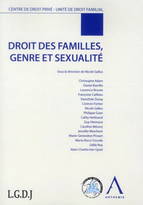 Droit des familles, genre et sexualité