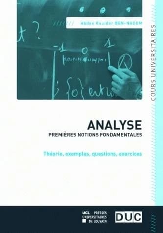 Analyse premieres notions fondamentales