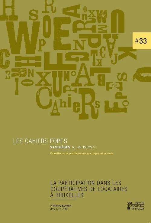 La participation dans les coopératives de locataires à Bruxelles