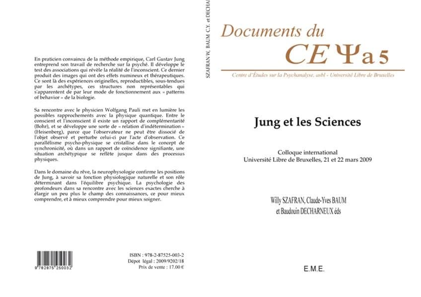 Jung et les sciences ; colloque international, université de Bruxelles, 21 et 22 mars 2009