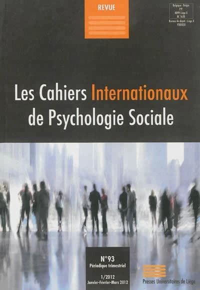 Cahiers internationaux de psychologie sociale n.93