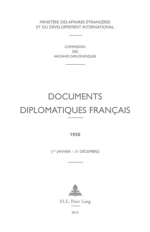 Documents diplomatiques français. 1950, 1er janvier-31 décembre