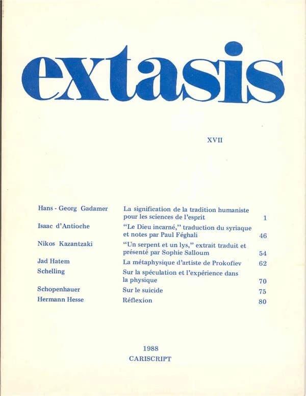 Extasis N° XVII