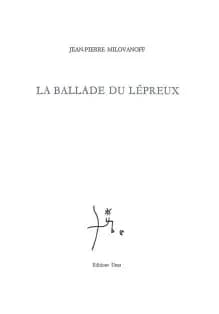 La ballade du lépreux