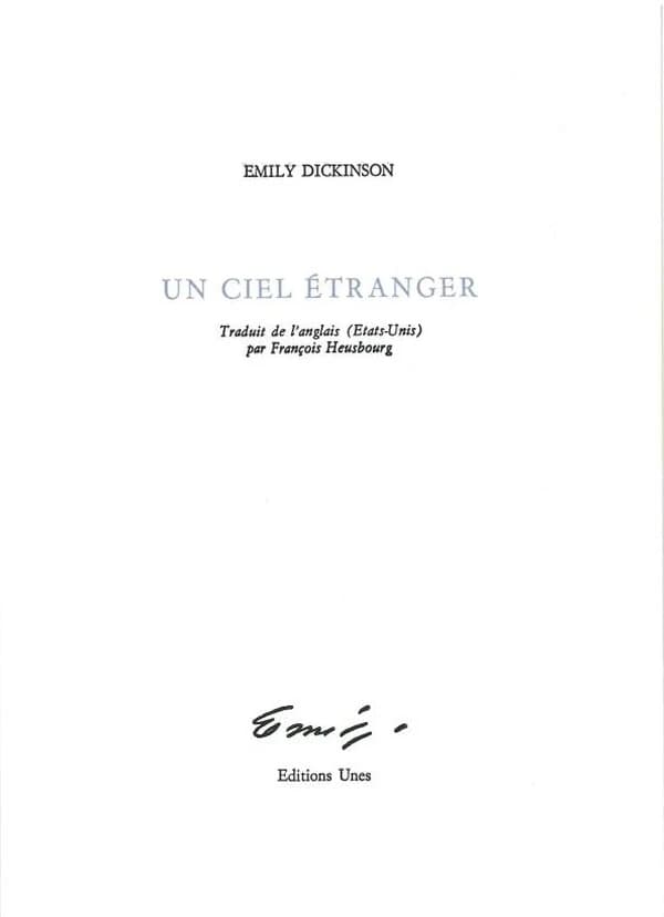 Un ciel étranger