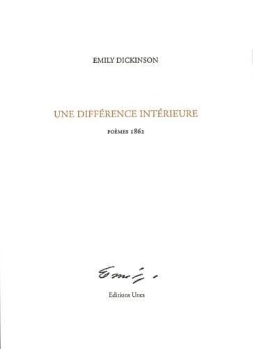 Une Différence intérieure : Poèmes 1862