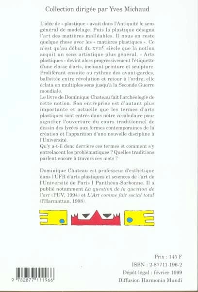 Arts plastiques : Archéologie d'une notion