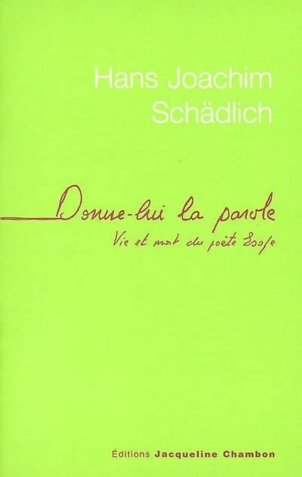 Donne-lui la parole : vie et mort du poète Ésope