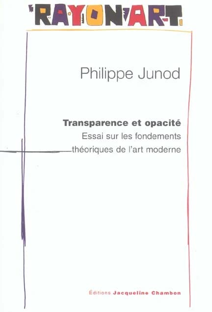 Transparence et opacité : essai sur les fondements théoriques de l'art moderne : pour une nouvelle lecture de Konrad Fiedler