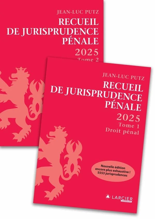 Recueil de Jurisprudence pénale 2025
