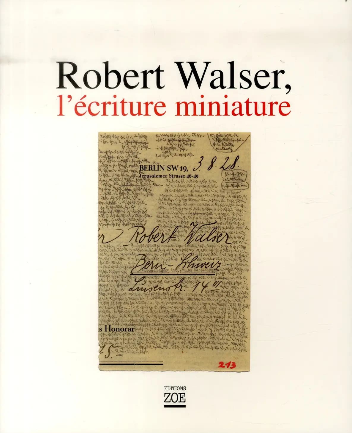 Robert Walser, l'écriture miniature : microgrammes de Robert Walser