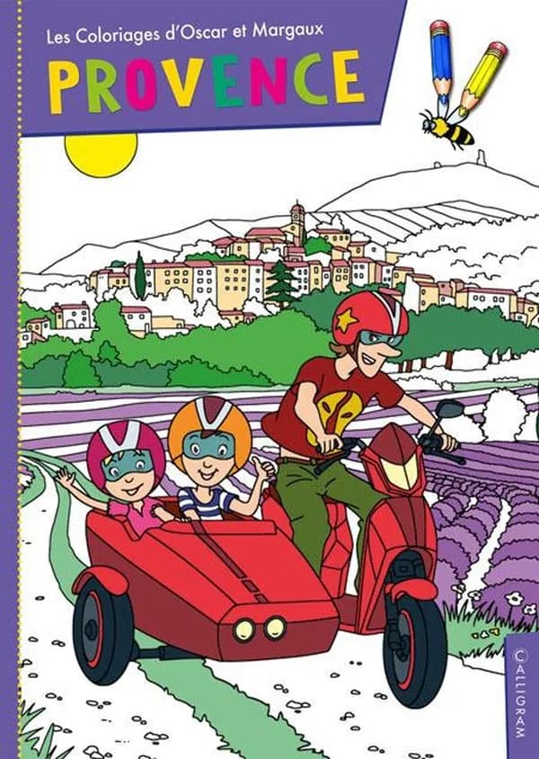 Les coloriages d'Oscar et Margaux Tome 8 : Provence