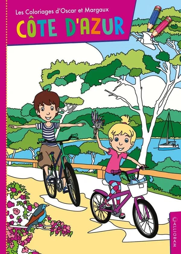 Les coloriages d'Oscar et Margaux Tome 13 : Côte d'Azur