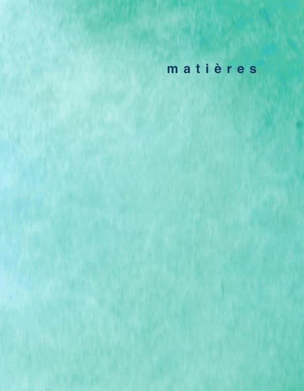 Revue matières Tome 13
