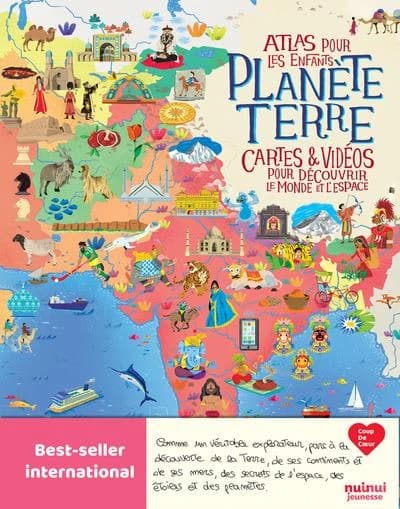 Planete Terre - Atlas pour les enfants : Cartes & vidéos pour découvrir le monde et l'espace