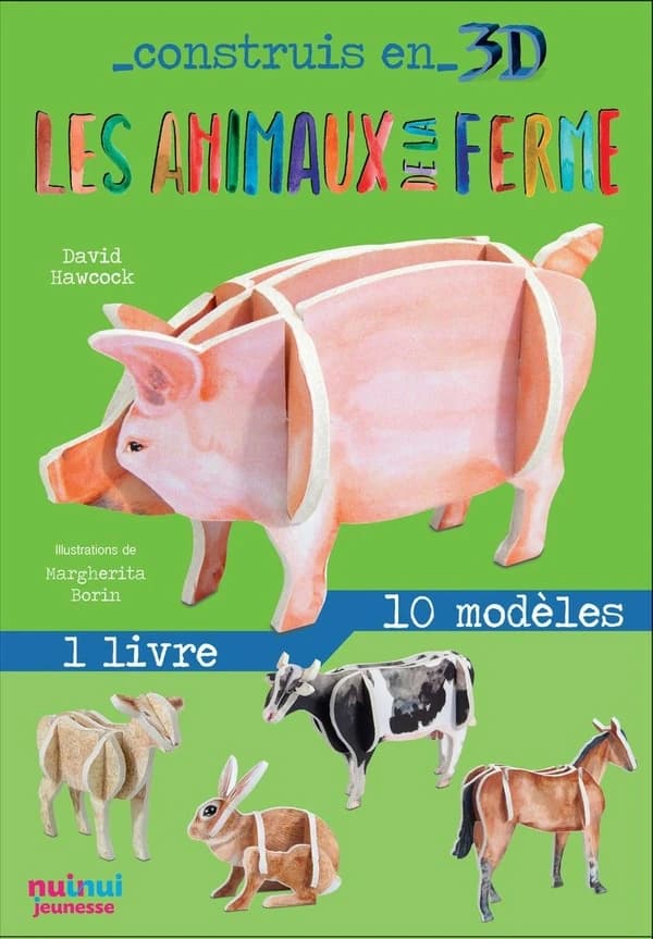 Construis en 3D : les animaux de la ferme