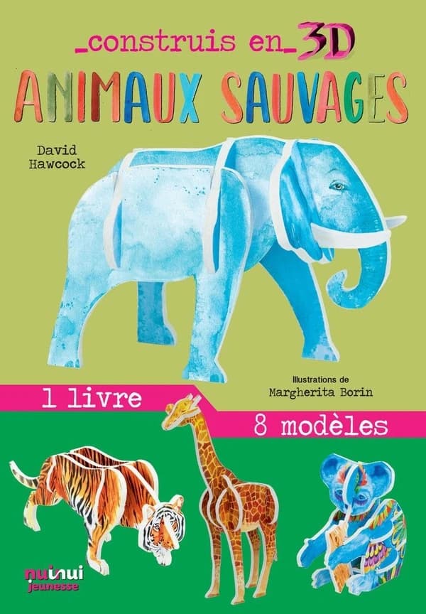 Construis en 3D : animaux sauvages