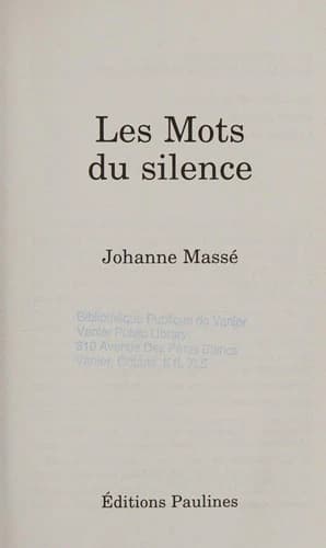 Les Mots du silence