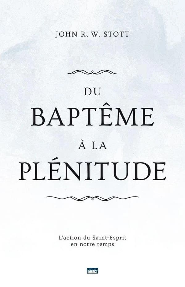 Du baptême à la plénitude : l'action du Saint-Esprit en notre temps
