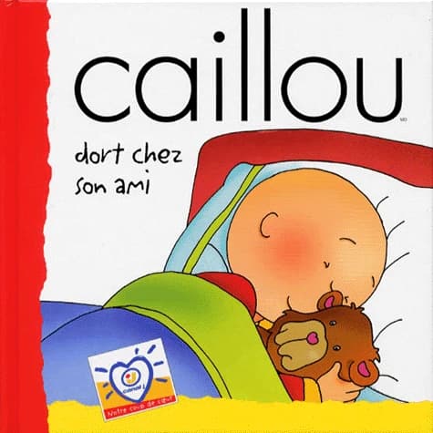Caillou dort chez son ami