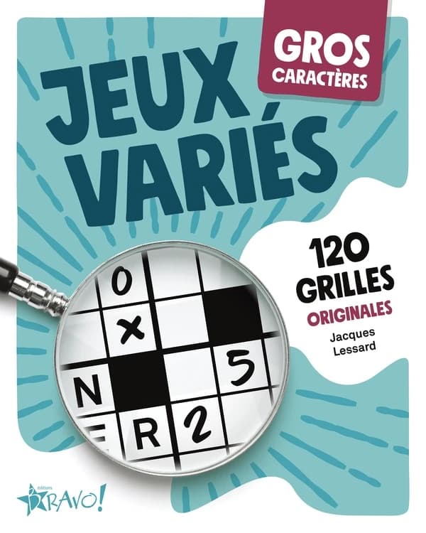 Gros caractères : Jeux variés : 120 grilles originales
