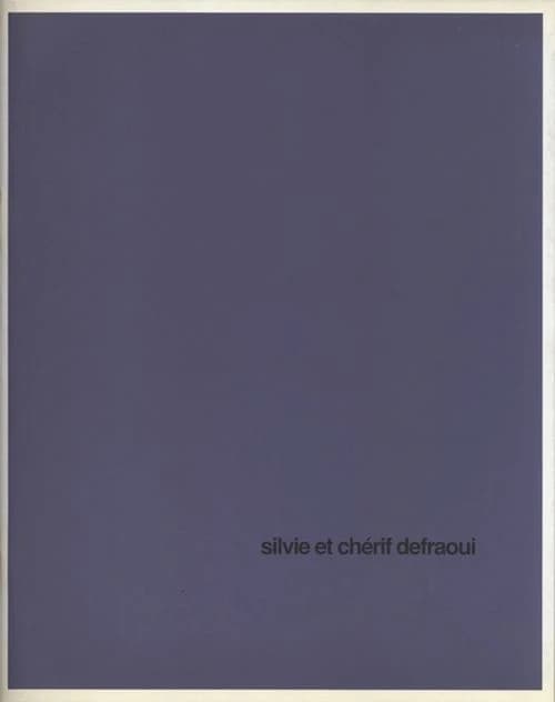Silvie et Chérif Defraoui : Galerie de la villa, Villa Arson, Nice, 16 mars-15 avril 1990