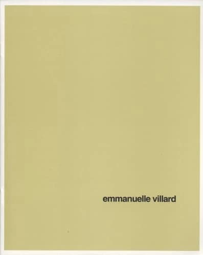 Emmanuelle Villard : [exposition, Nice], Villa Arson, 5-28 janvier 1996