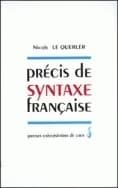 Précis de syntaxe française
