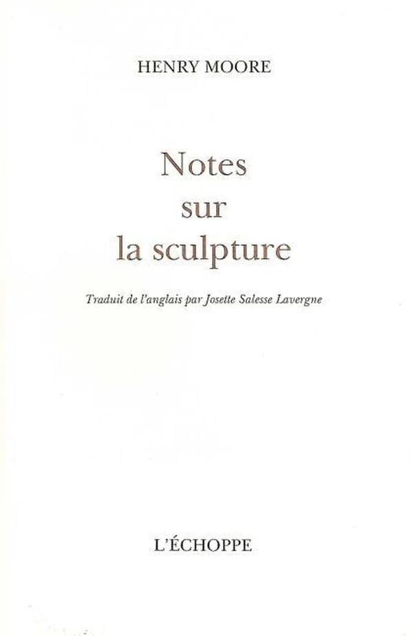 Notes sur la sculpture