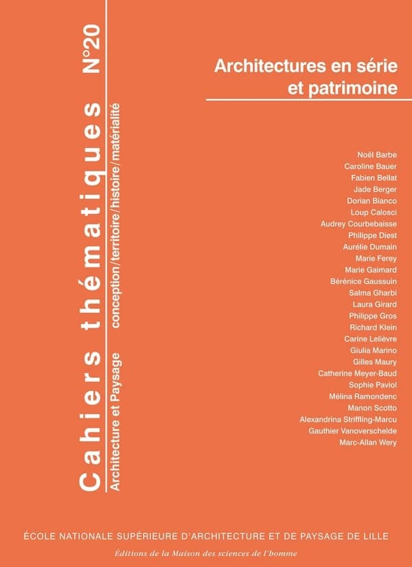 Cahiers thématiques, n° 20
