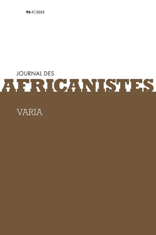Journal des africanistes n.95-1