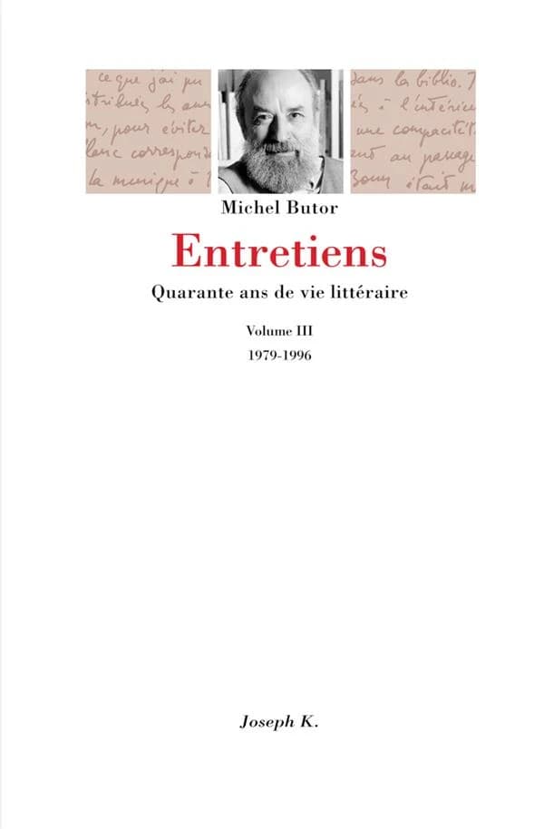 Entretiens : quarante ans de vie littéraire