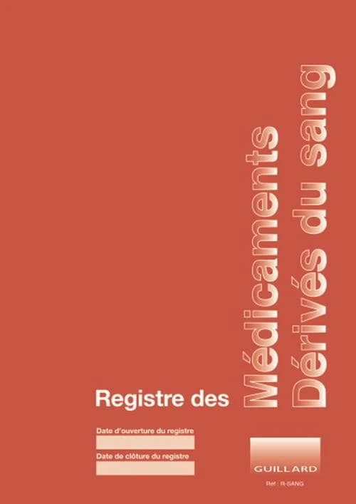 Registre des médicaments dérivés du sang