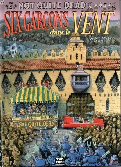 Six garçons dans le vent