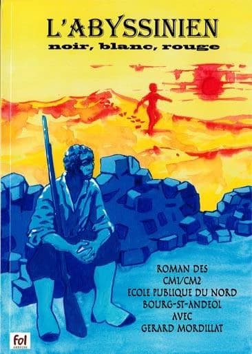 L'abyssinien ; noir, blanc, rouge