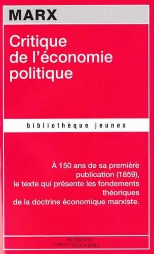 Critique de l'économie politique